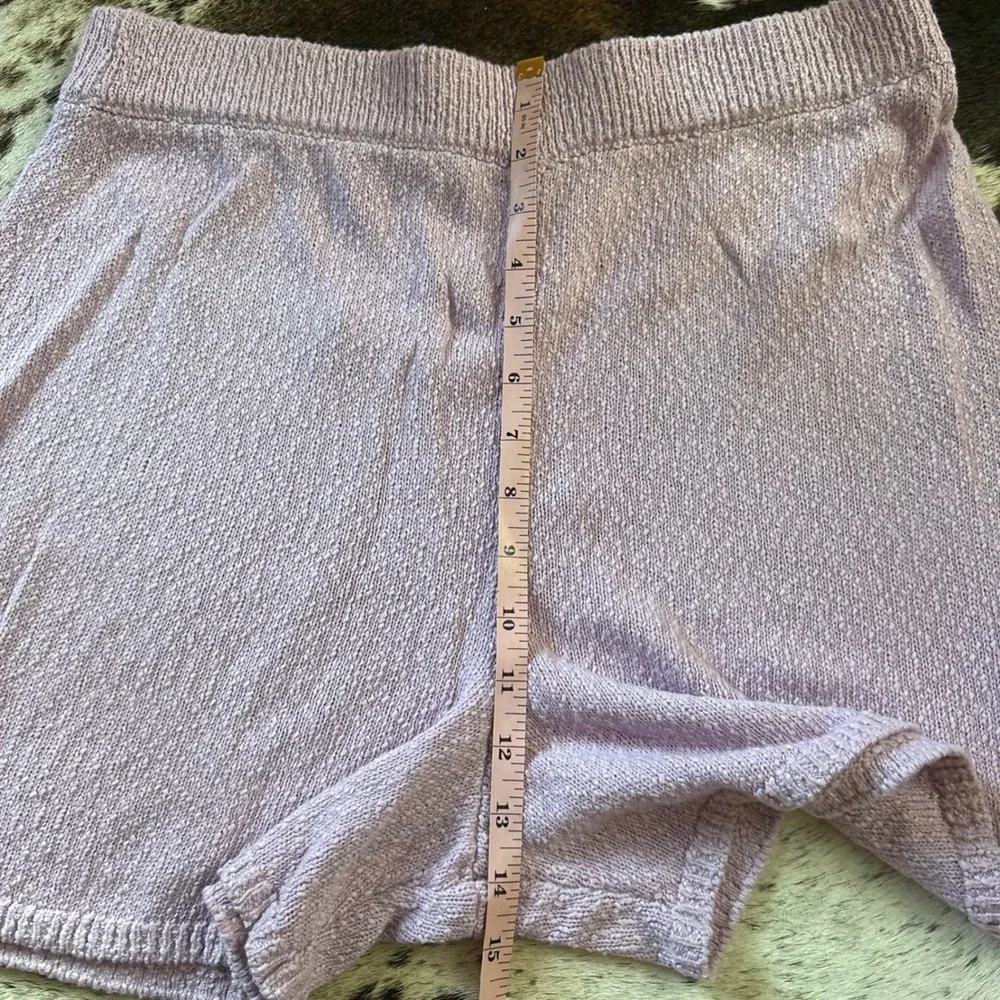 FREE PEOPLE BEACH Phia sweater set Blush Lilac Matching Open Back Halter Size L‎